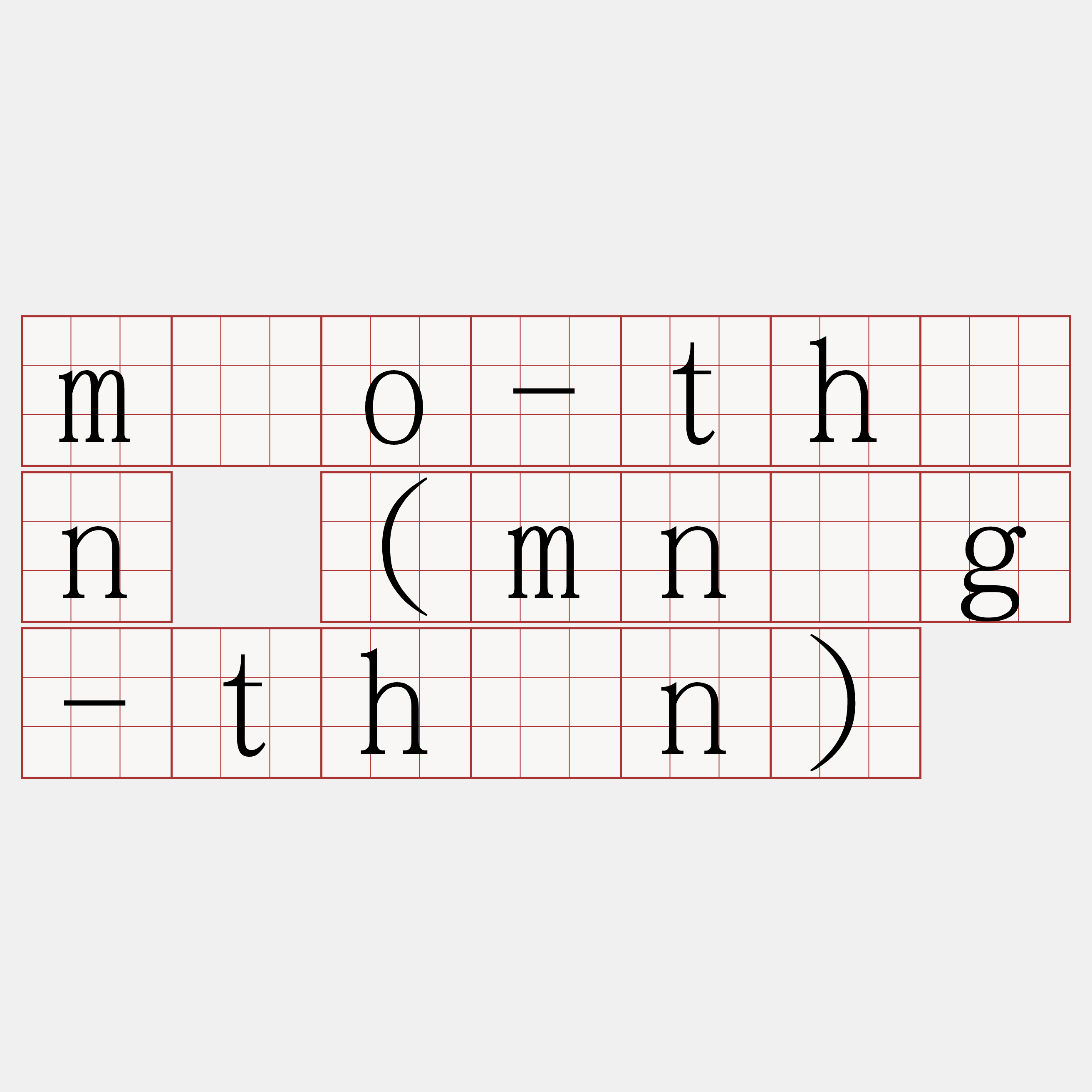 môo-thán (mn̂g-thán)